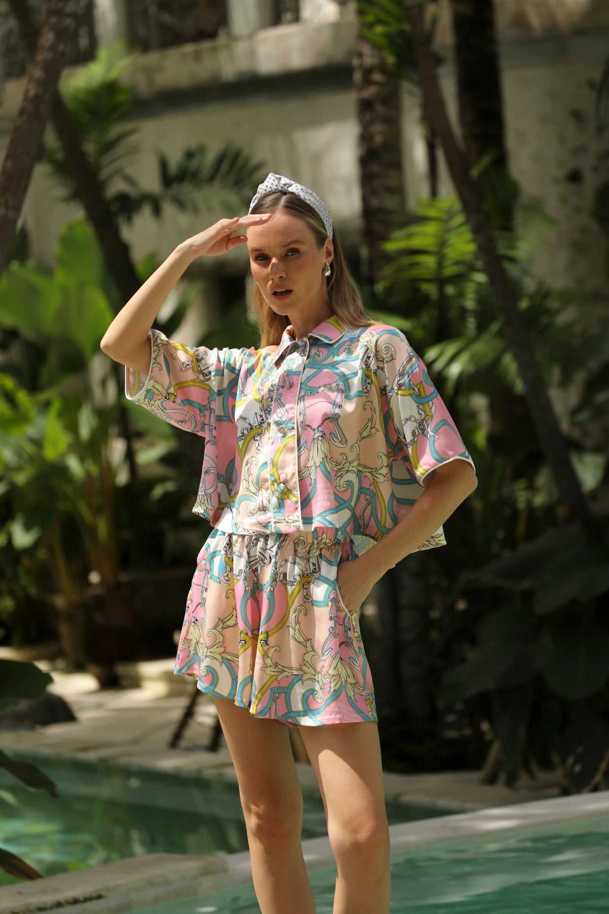 Aurelie Rose Shorts Set