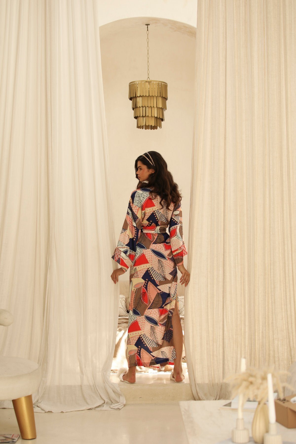 Minuit Long Kimono Robe