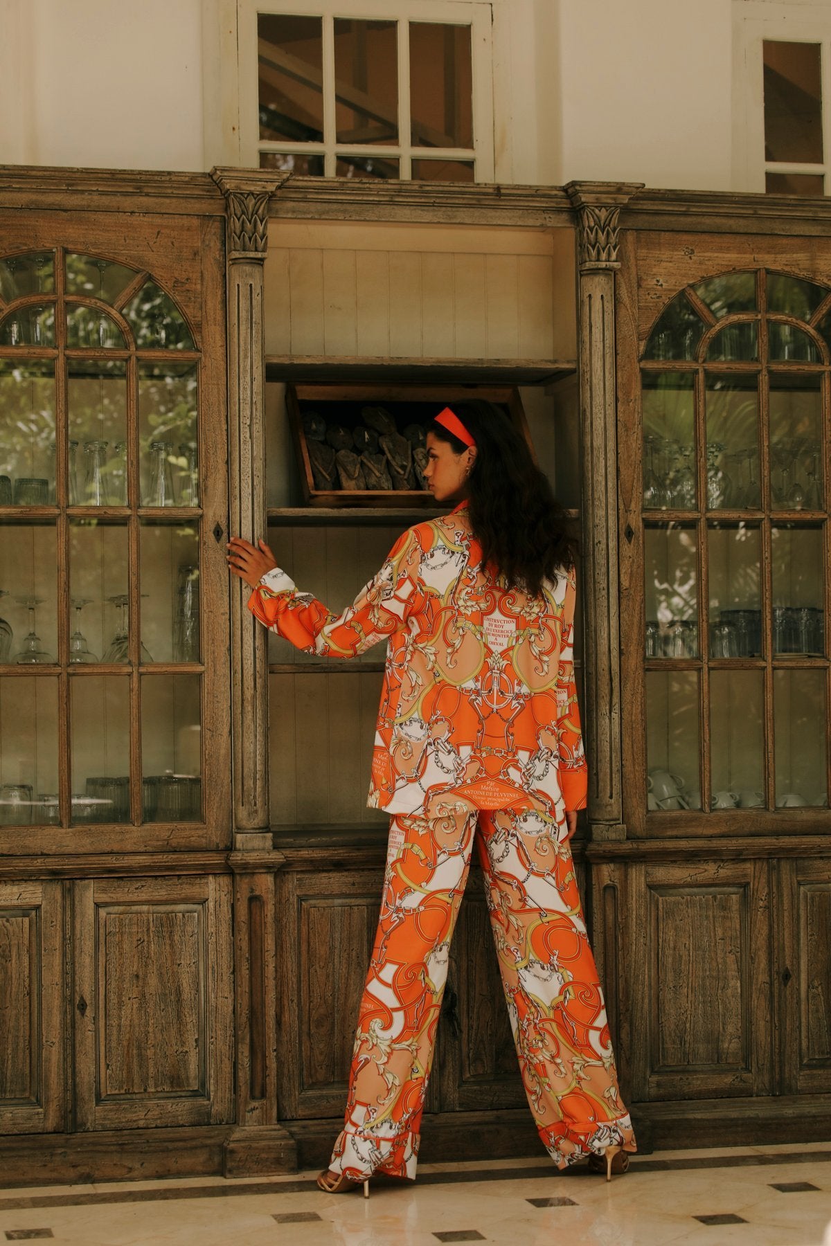 Aurelie Orange Pants