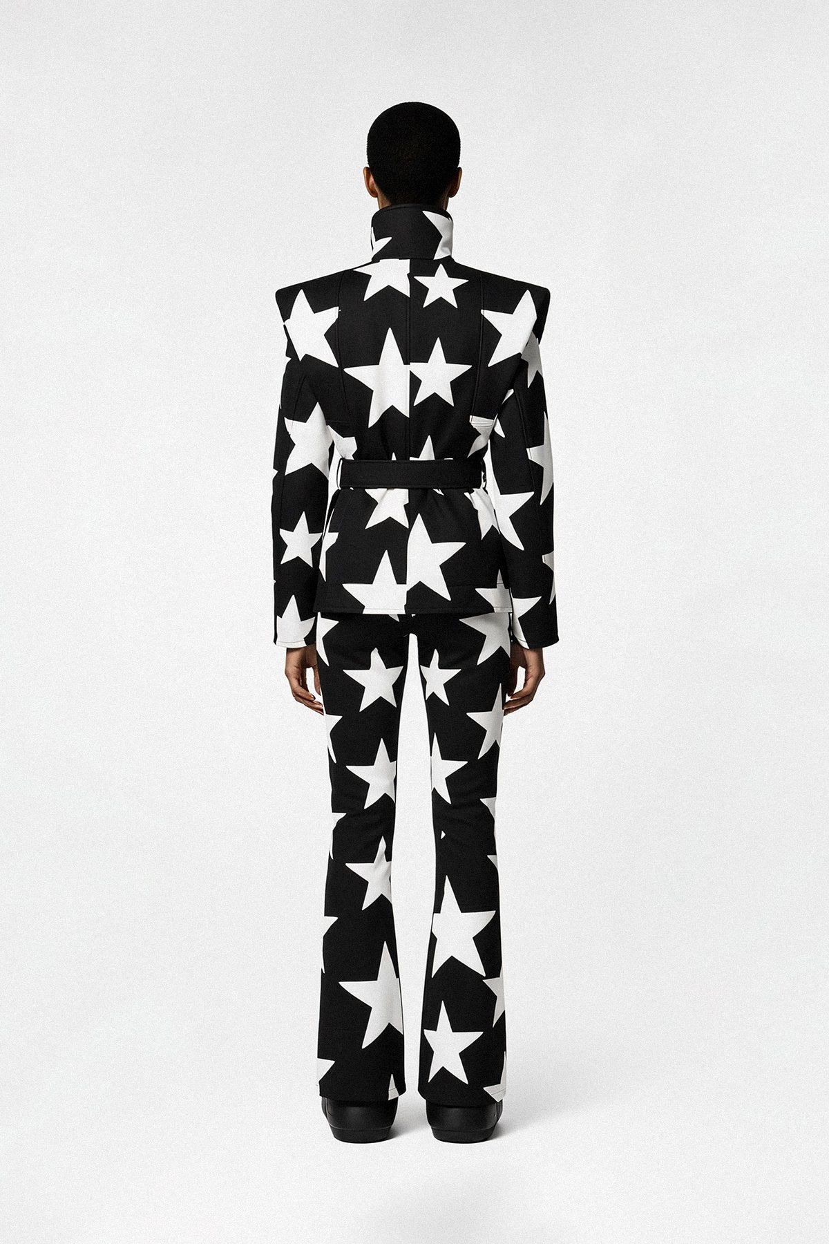 Les Deux Alpes-Noir Kayak Mont & Pantolon Takım