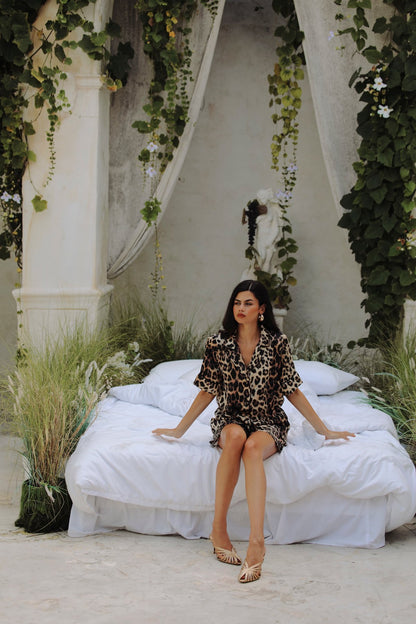 Leopard Shorts Set