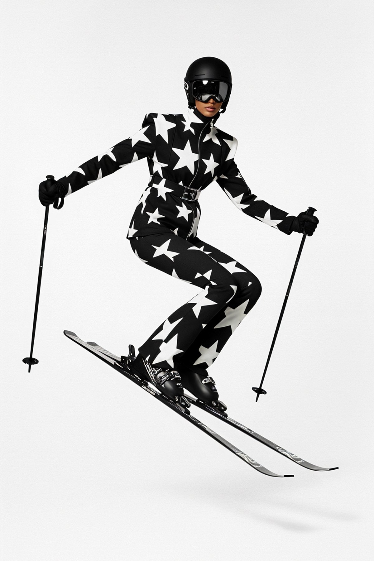 Les Deux Alpes-Noir Kayak Mont & Pantolon Takım