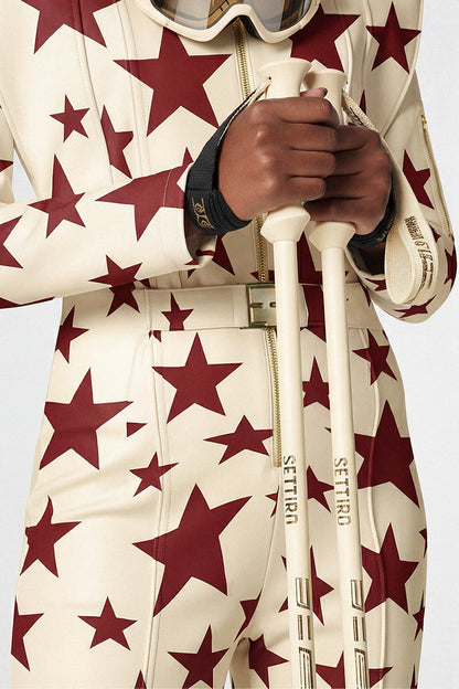 Les Deux Alpes Creme Skioverall – Im Stiefel