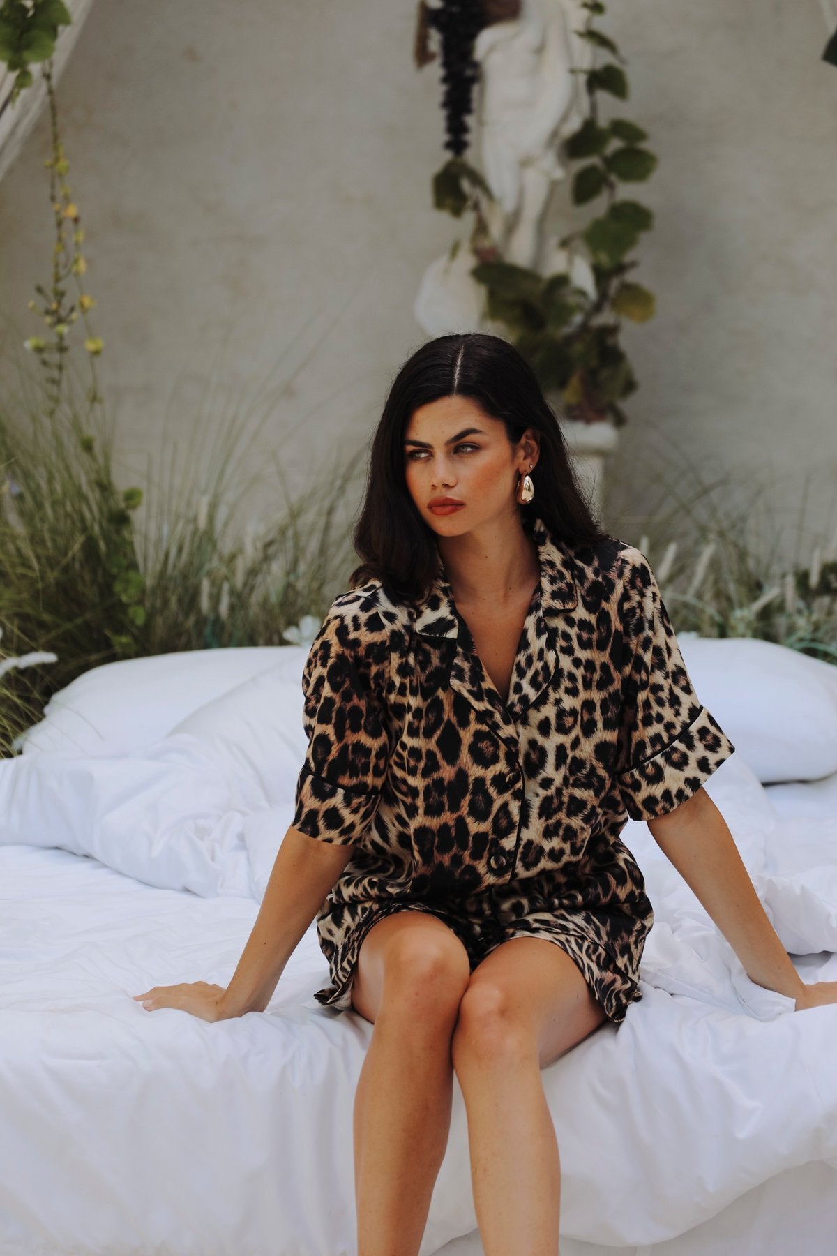 Leopard Shorts Set