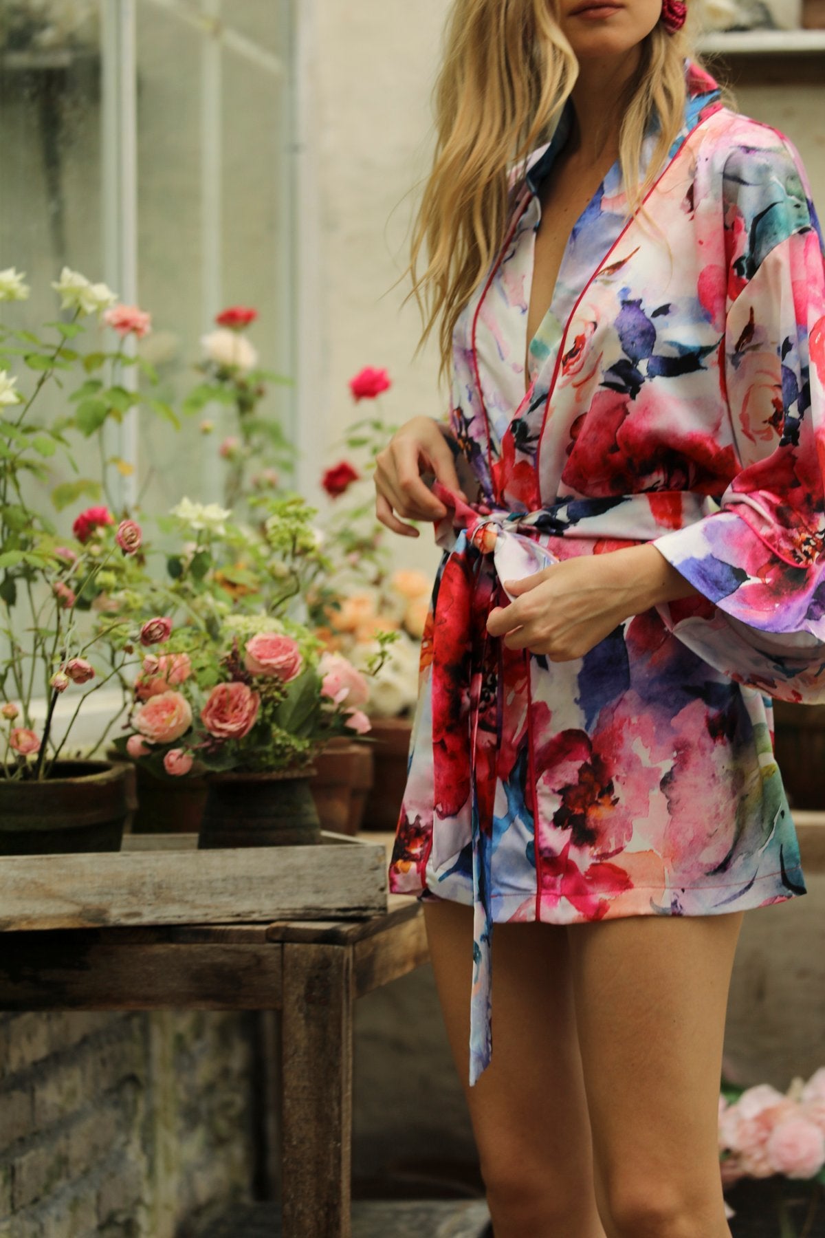 Rosalie Kurzer Kimono-Bademantel