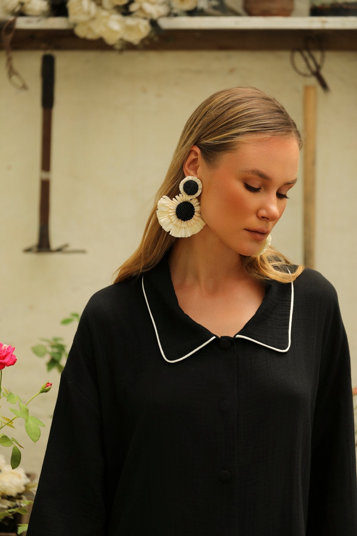 Volant Noir Dress