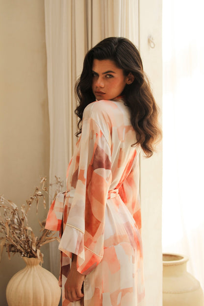 Lumiere langer Kimono-Mantel