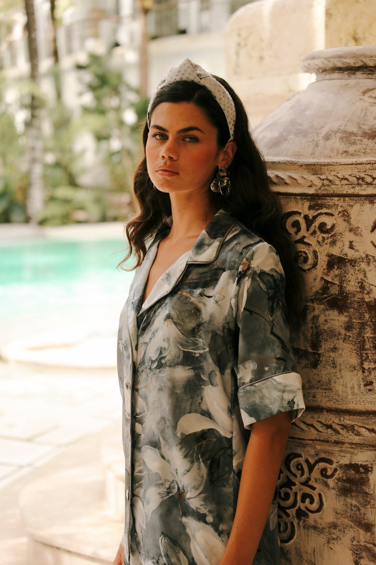 Rose Sombre Shorts Set