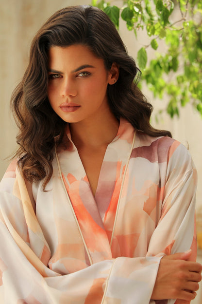 Lumiere langer Kimono-Mantel