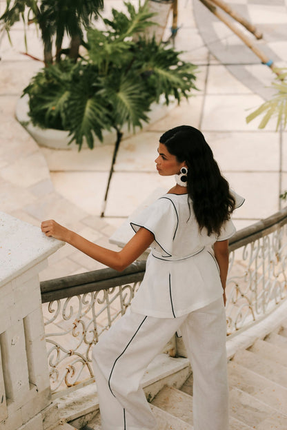 Aulia Blanc Trouser Suit