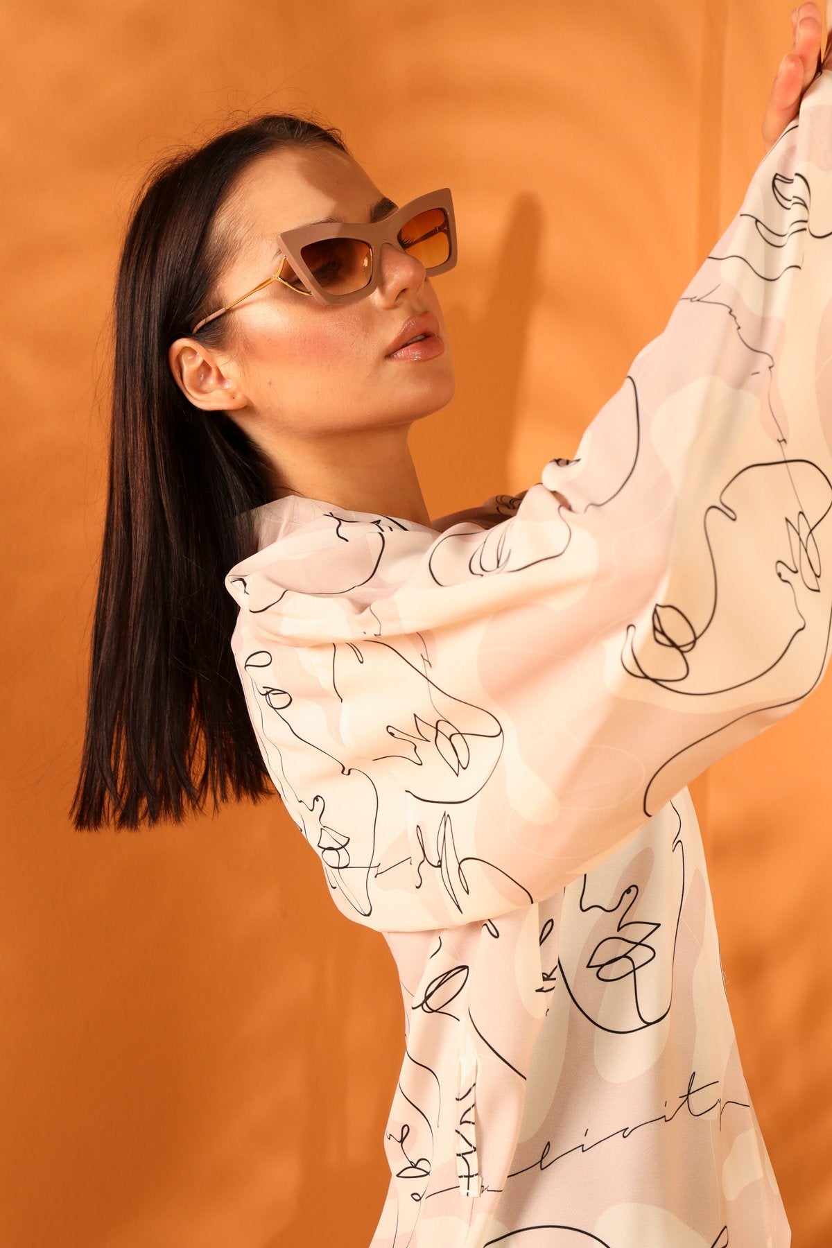 POKER FACE LONG KIMONO