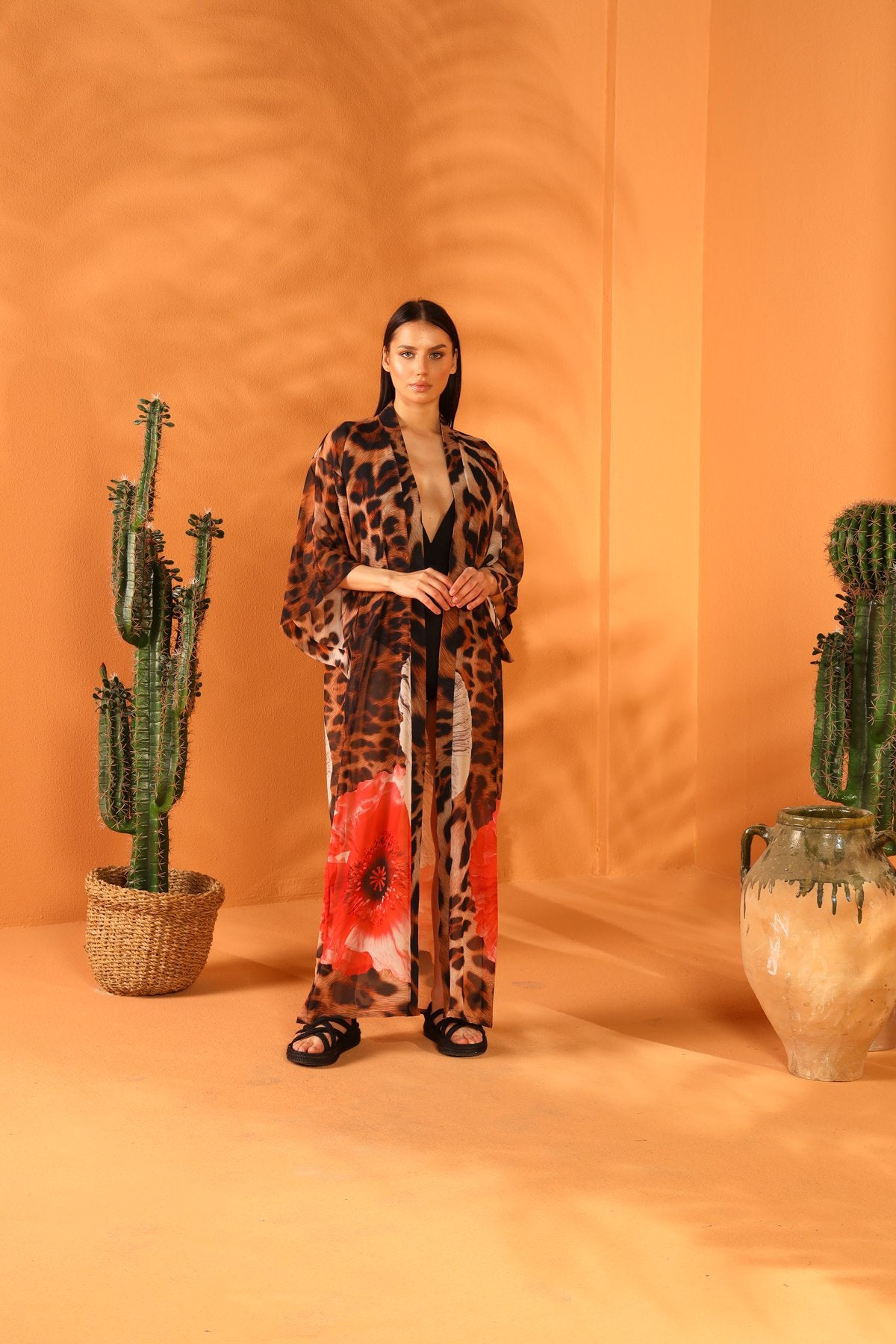 PANTHERA PARDUS LONG KIMONO