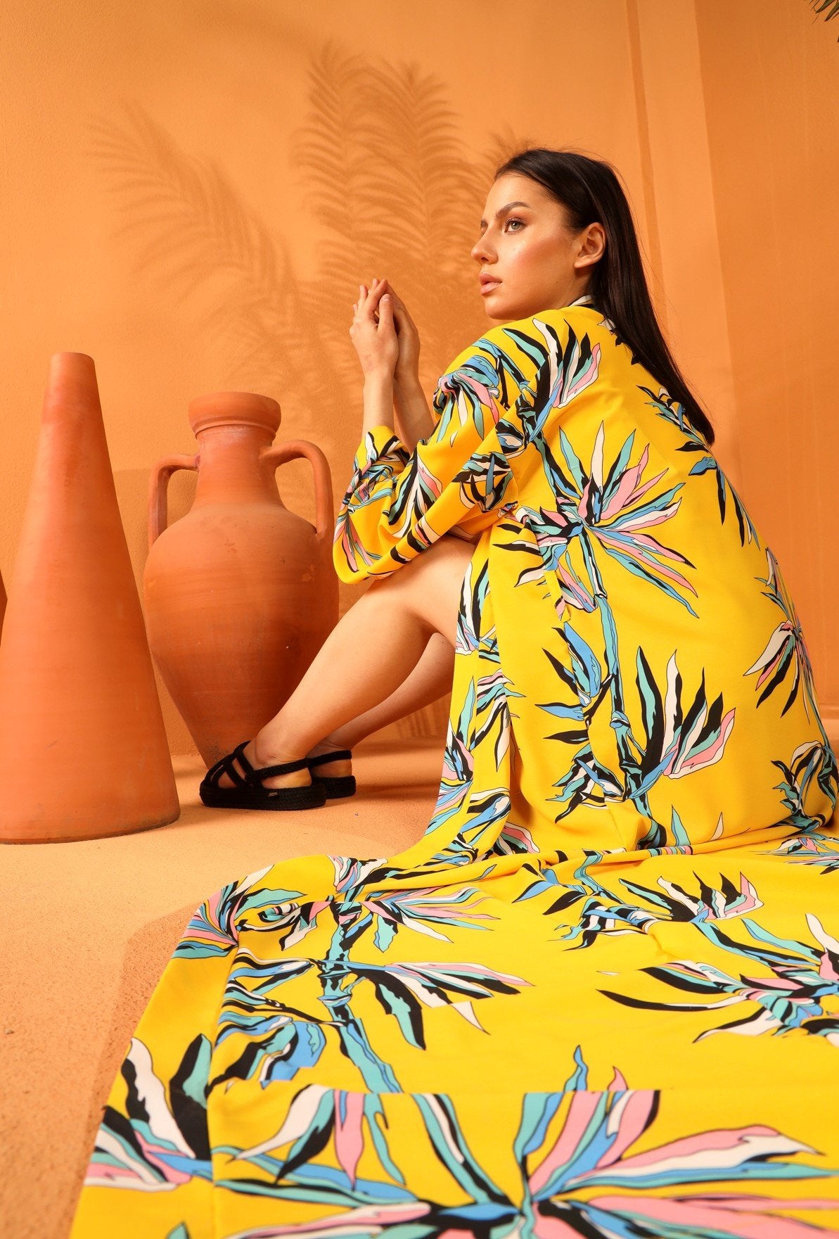 Sun Beam Long Kimono