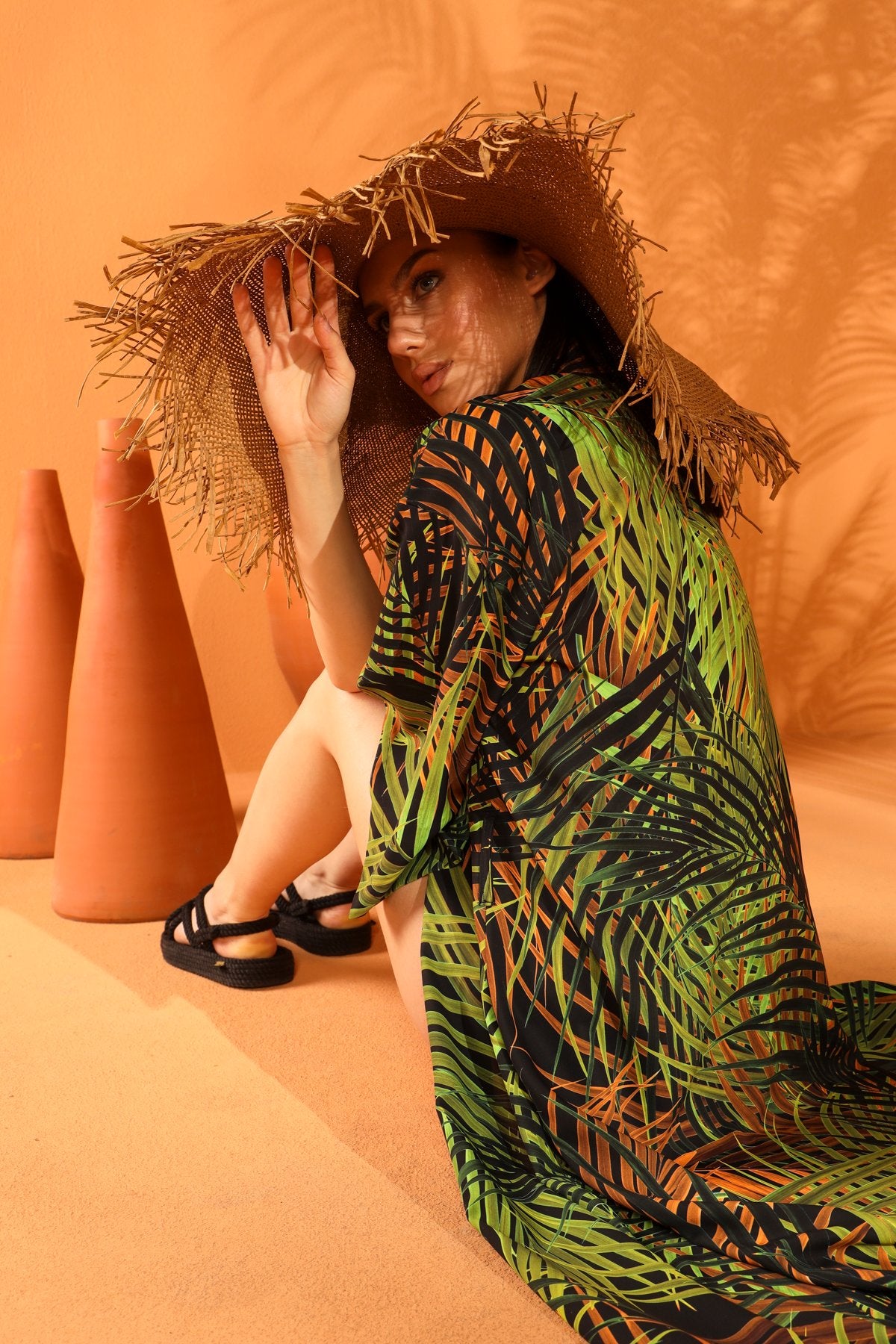 EVERGREEN LONG KIMONO