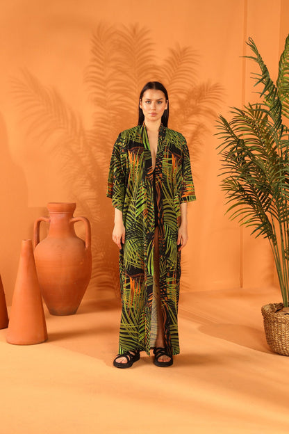 EVERGREEN LONG KIMONO