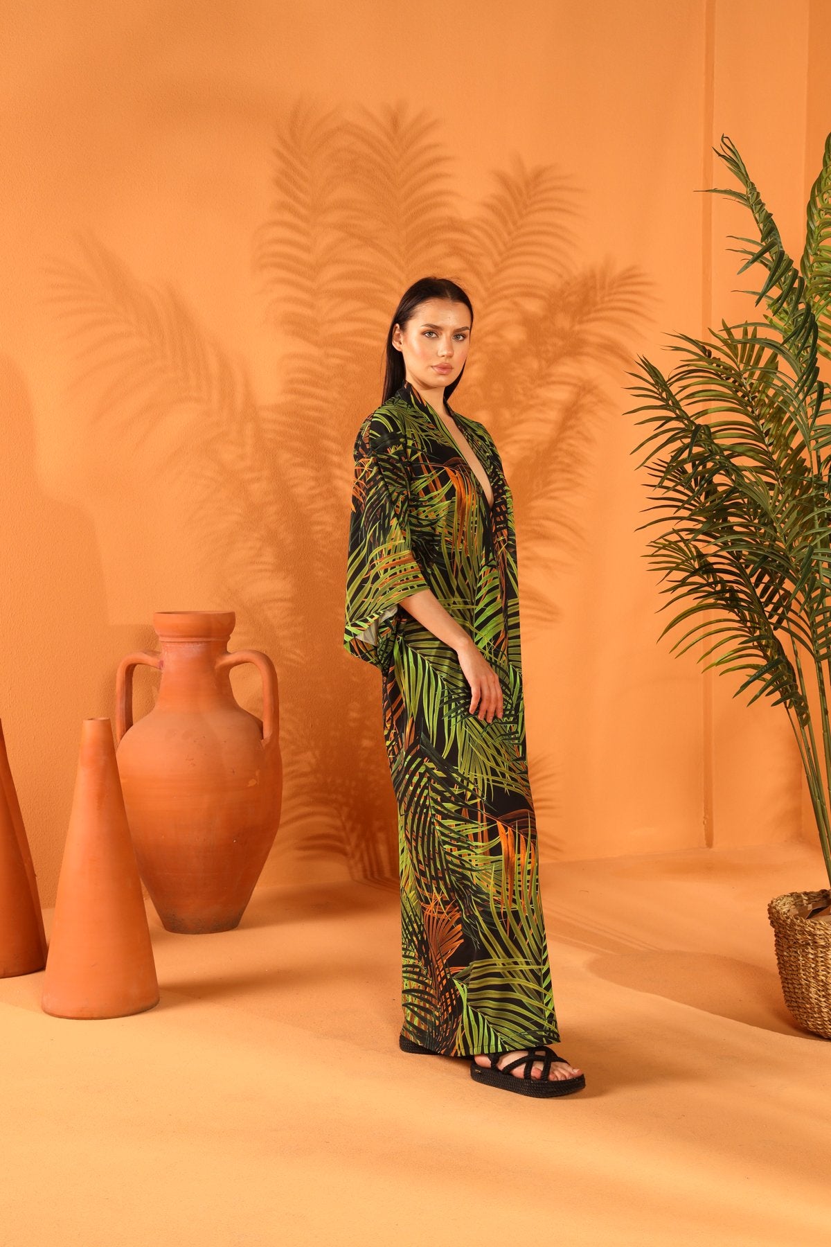 EVERGREEN LONG KIMONO