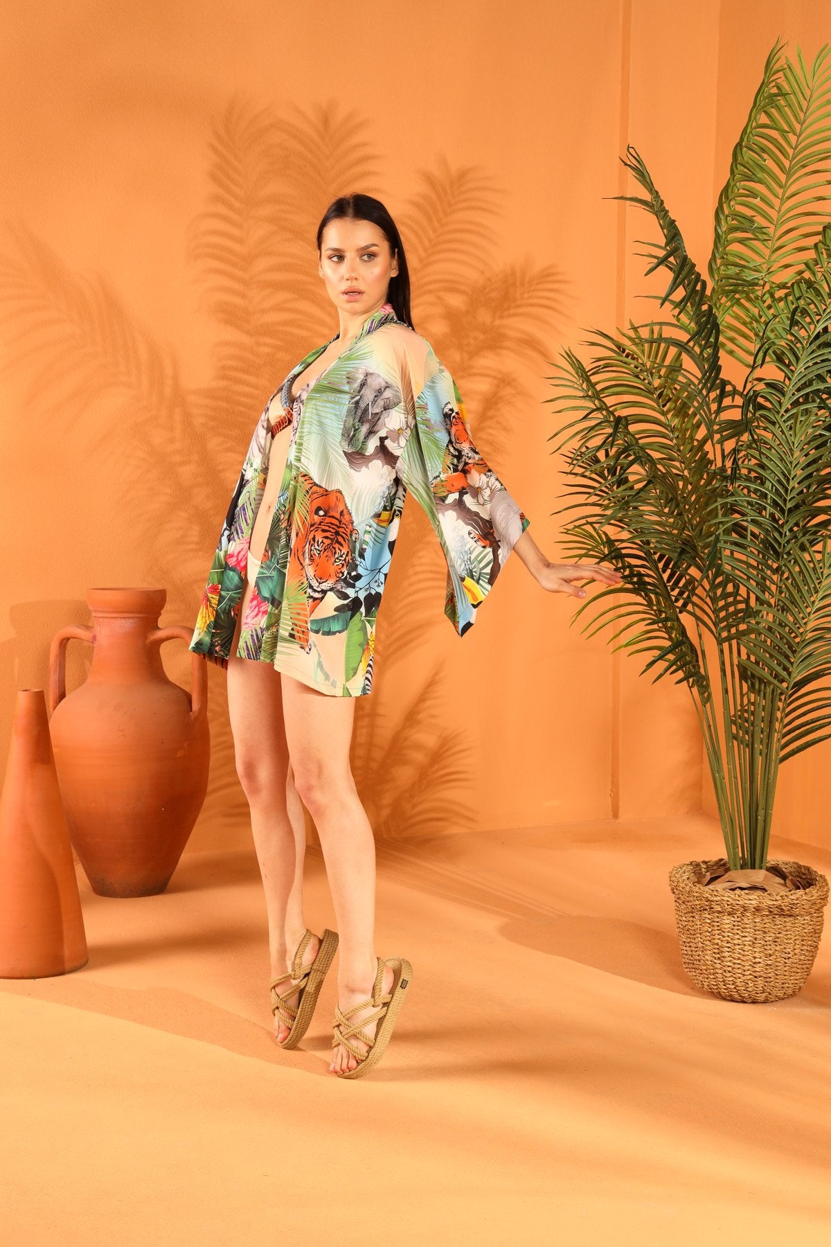 HÖR MICH BRÜLLEN KURZER KIMONO