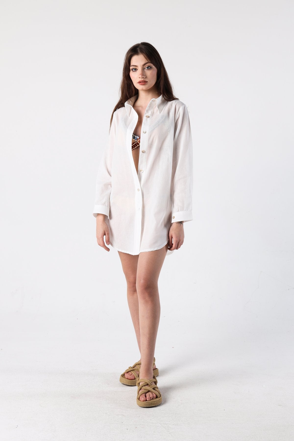 WHITE BOYFRIEND GÖMLEK