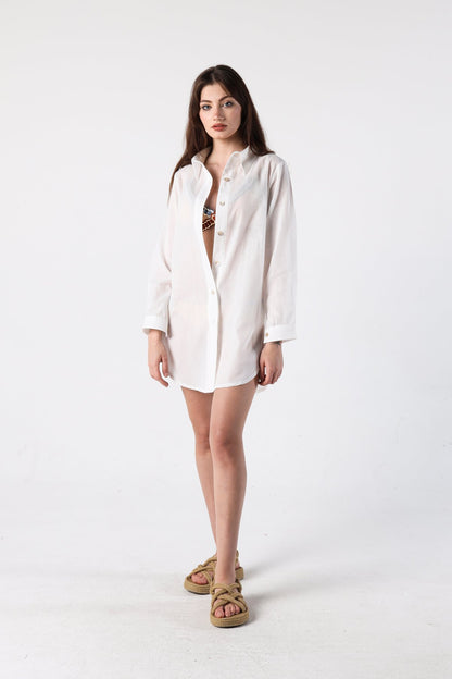 WHITE BOYFRIEND GÖMLEK