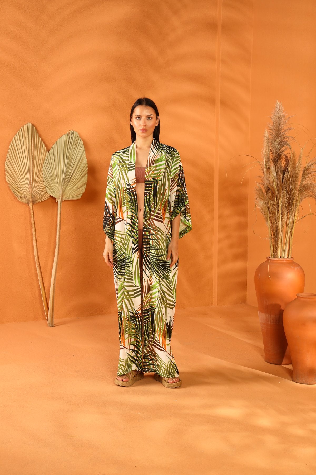 Palmate Long Kimono