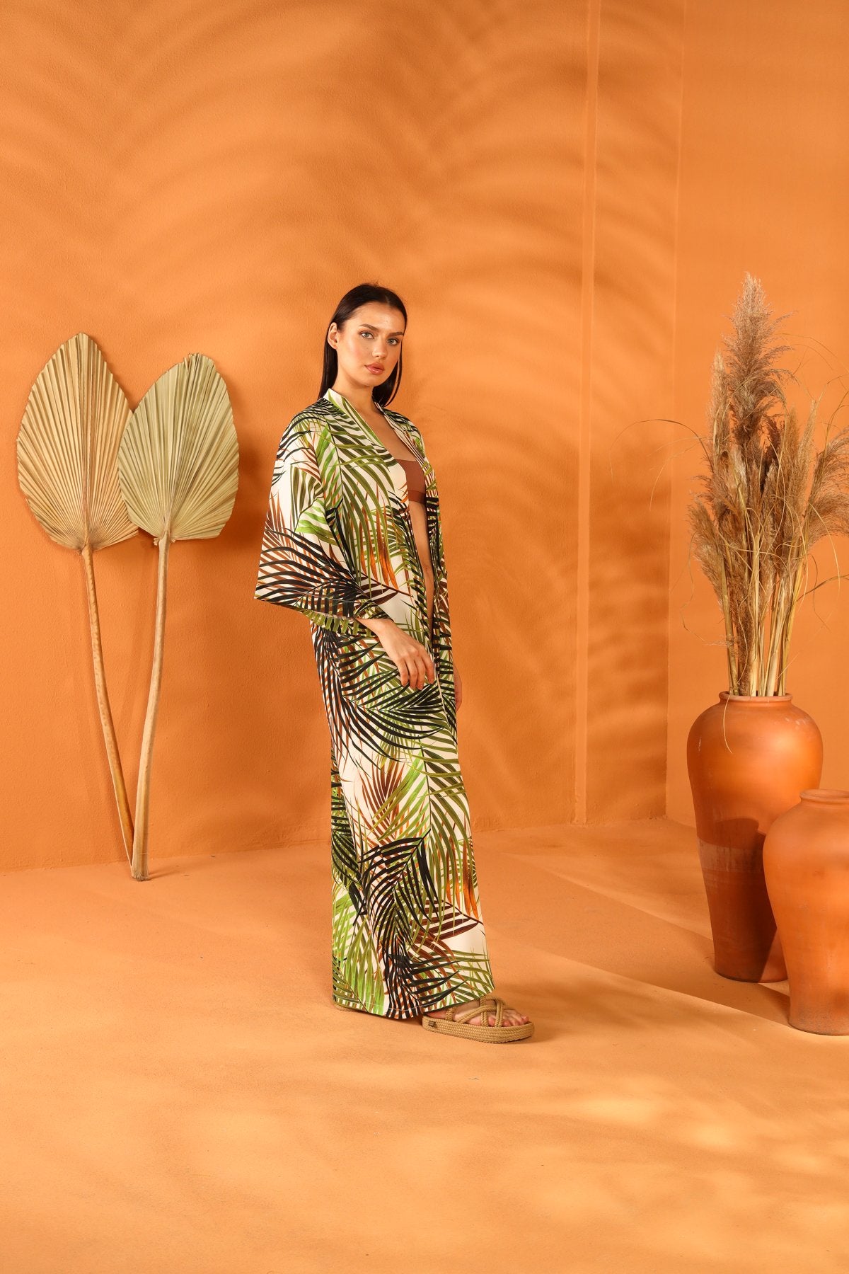 Palmate Long Kimono