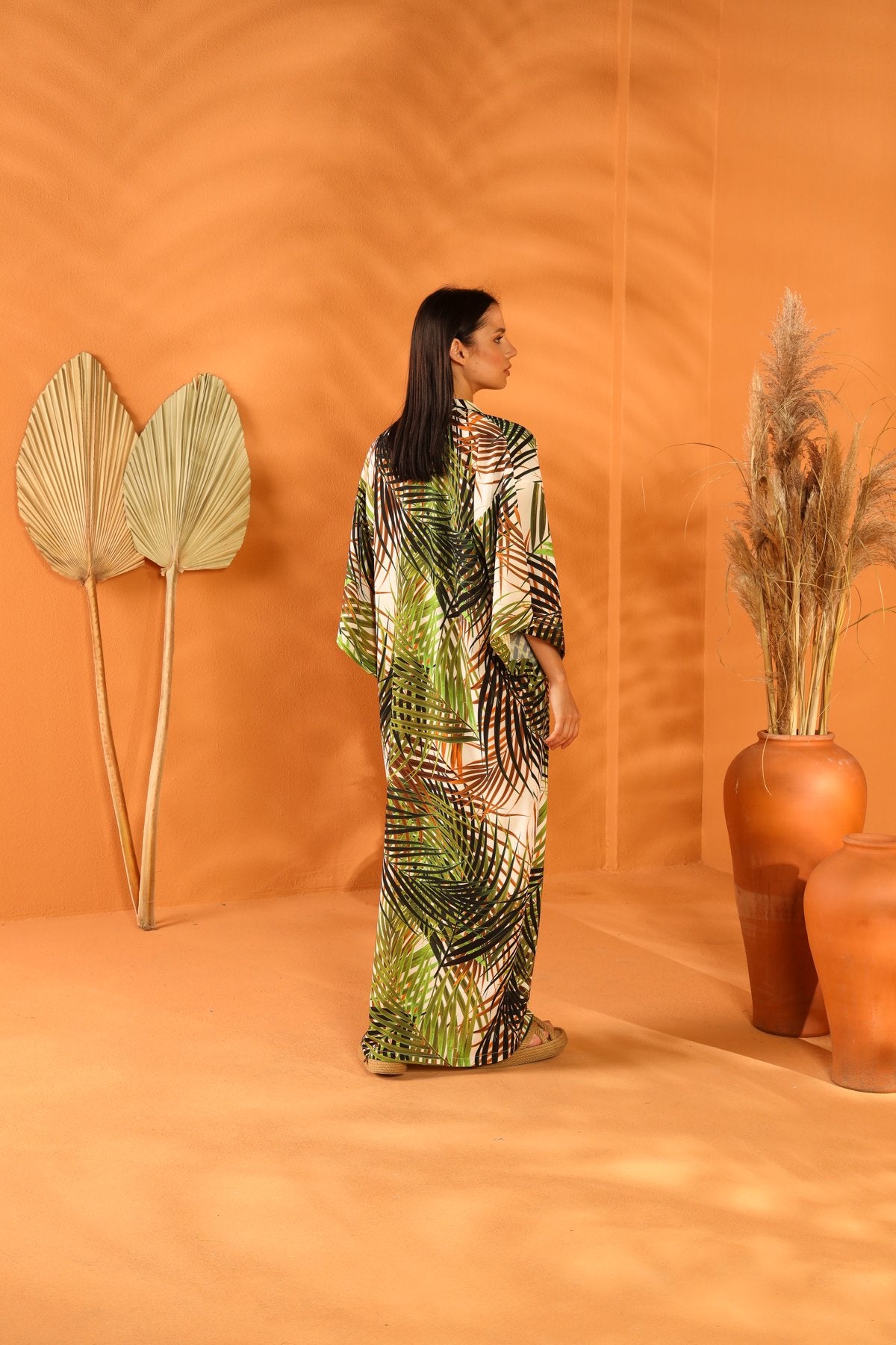 Palmate Long Kimono