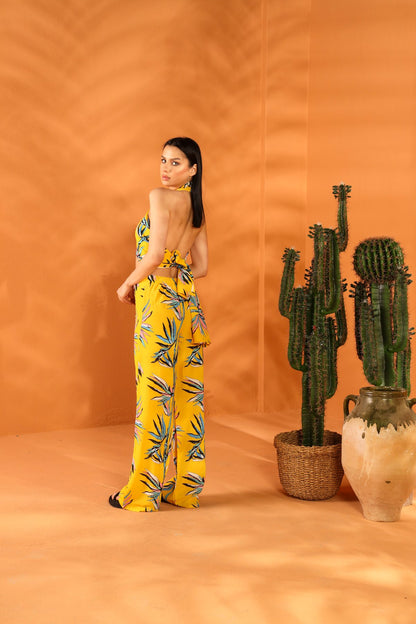 SUN BEAM SHAWL TROUSER SET