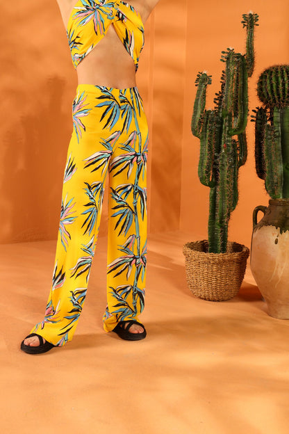 SUN BEAM SHAWL TROUSER SET