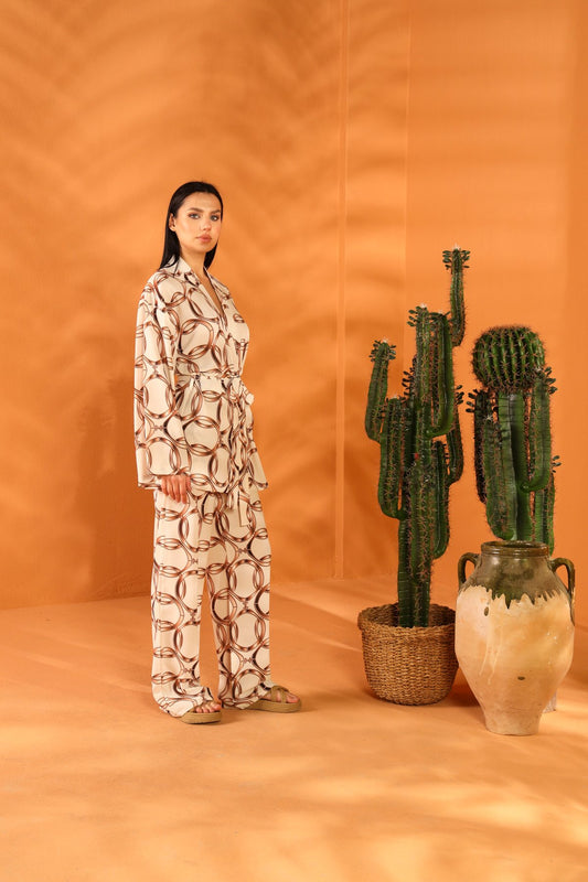 KÖNIGLICHES KIMONO- UND HOSENSET