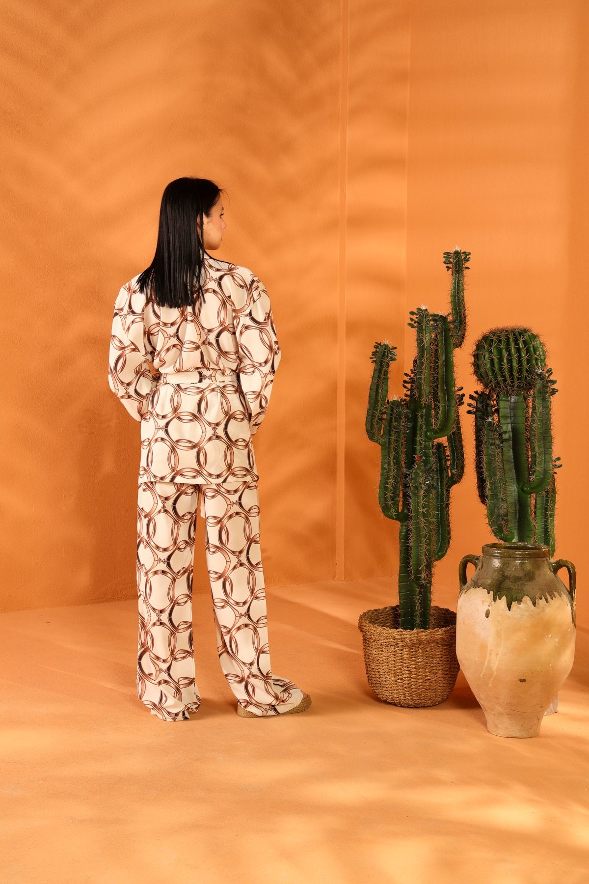 ROYAL KIMONO AND TROUSER SET