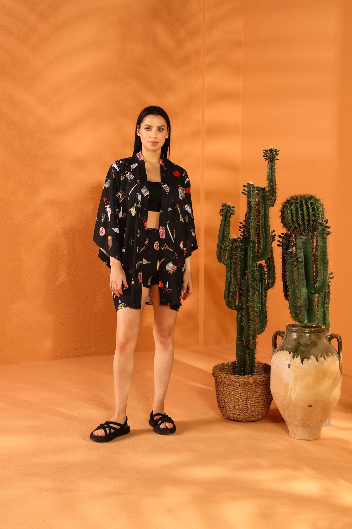 LUMPY JUMPER SHORT KIMONO