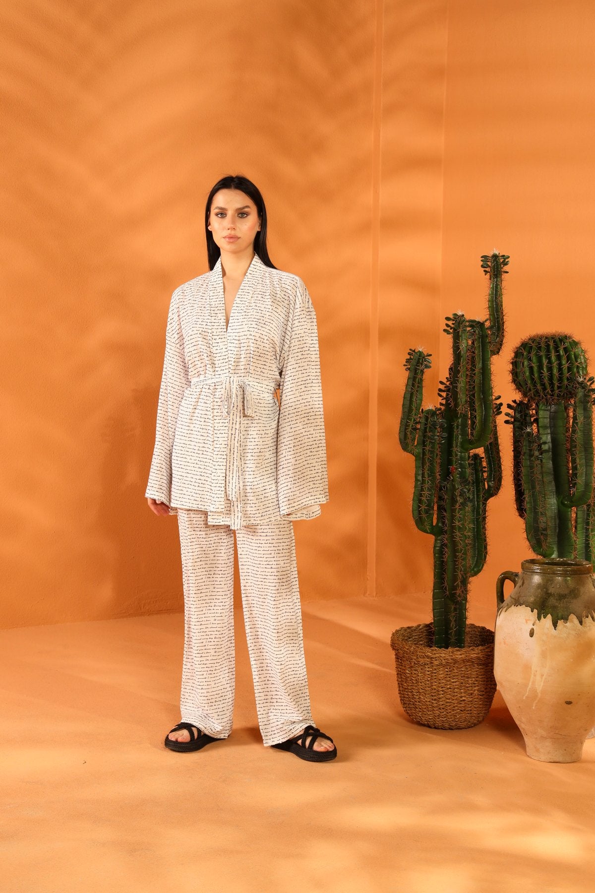 DAIRY KİMONO PANTOLON TAKIM