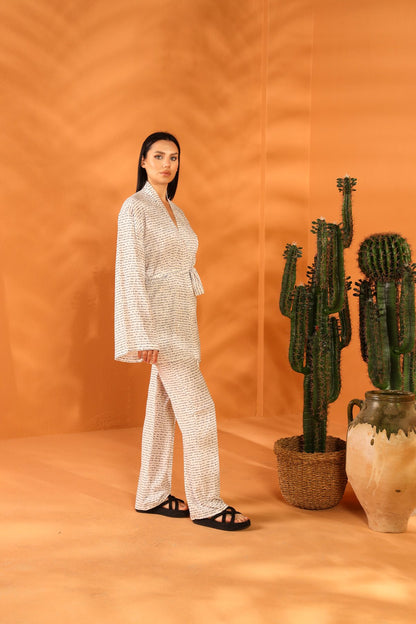 DAIRY KİMONO PANTOLON TAKIM