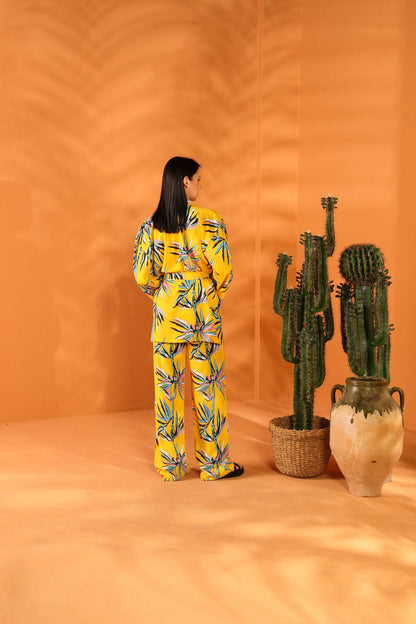 SUN BEAM KIMONO AND TROUSER SET