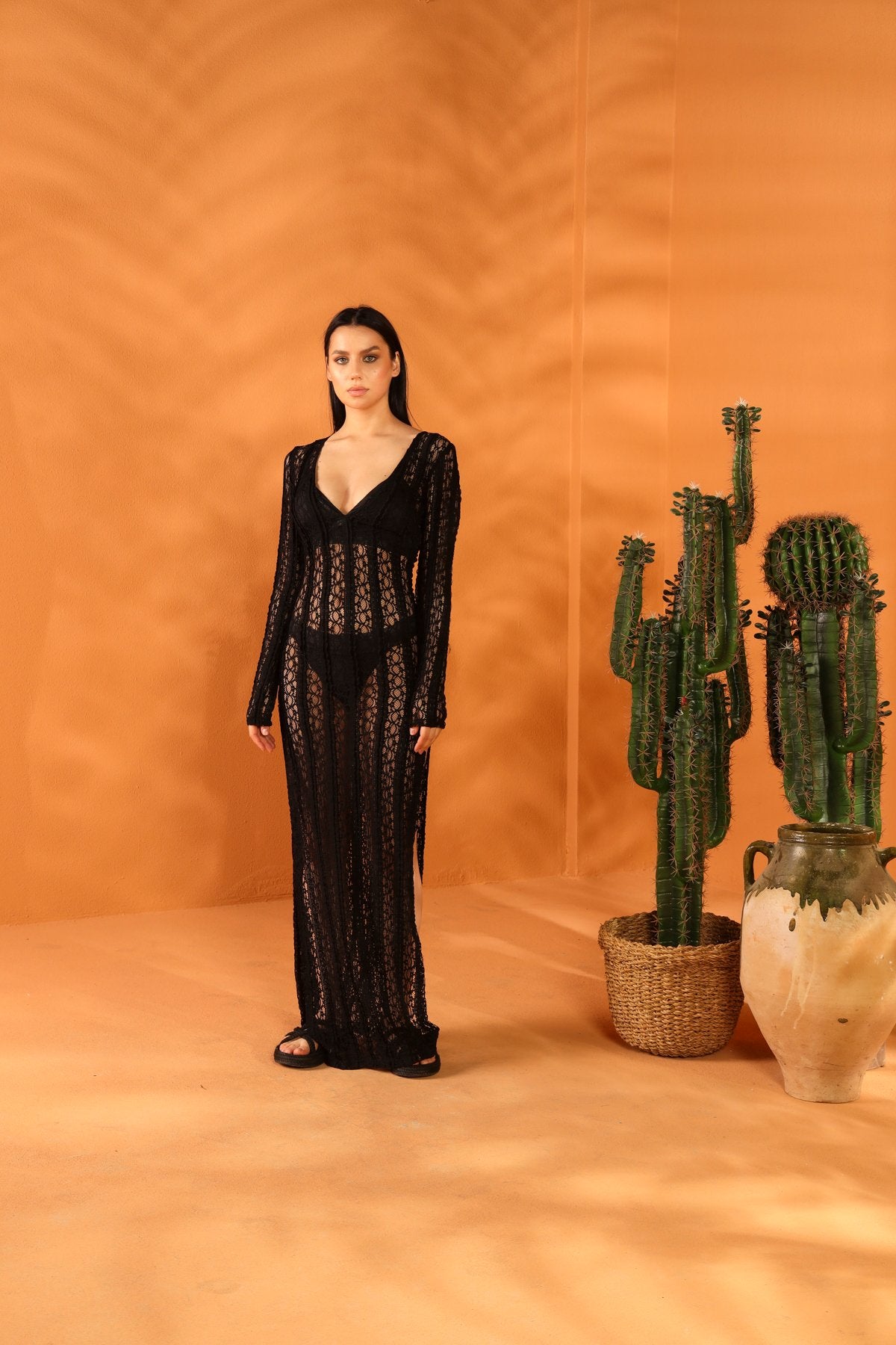 Dark Current Long Dress