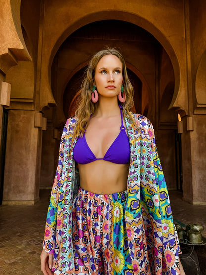 Ethnic Kısa Kimono