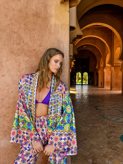 Ethnic Kısa Kimono