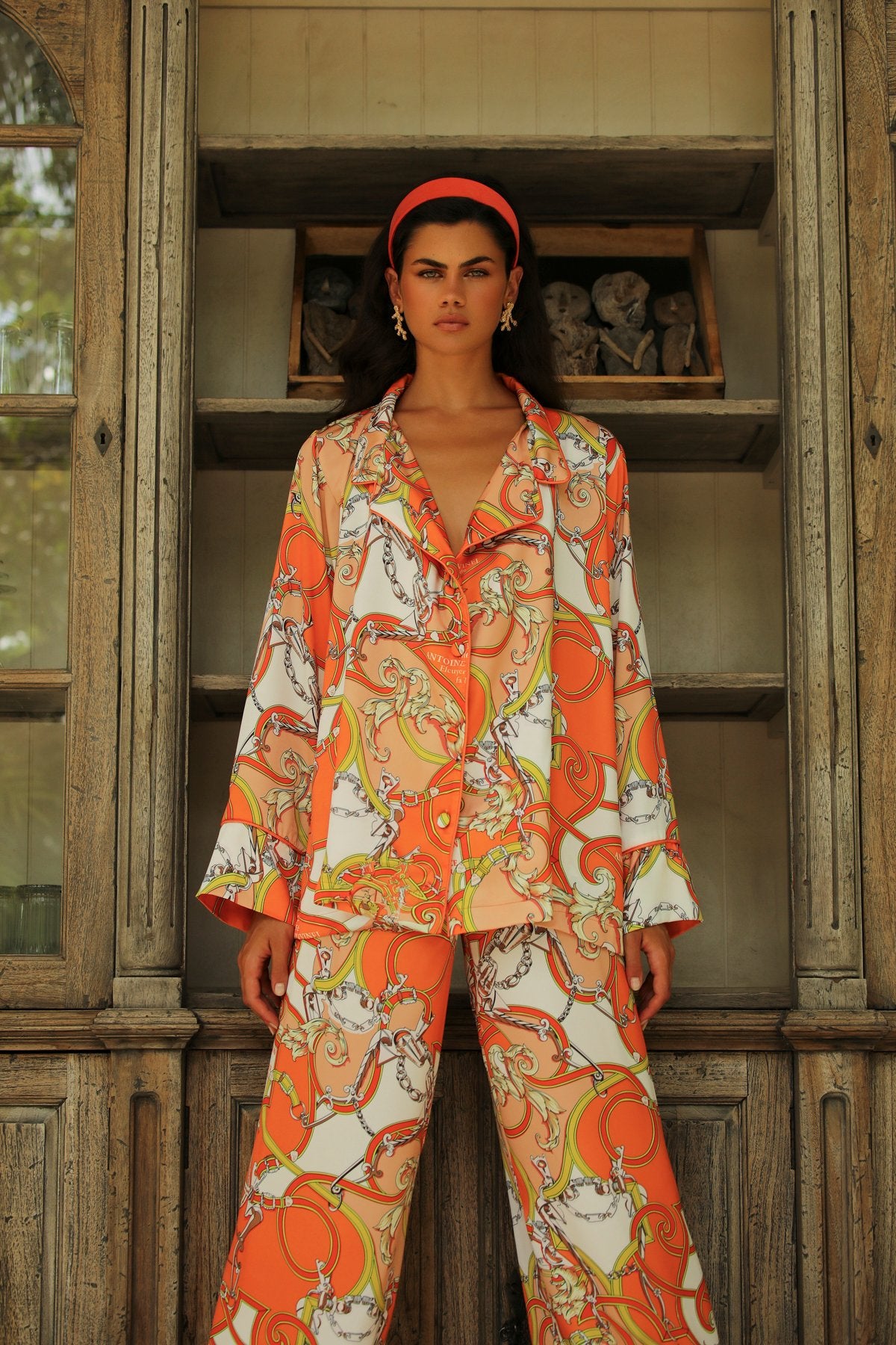 Aurelie Orange Pants