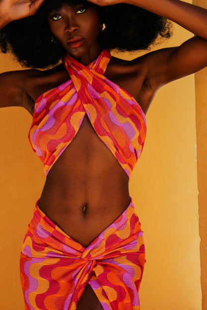 Terra Rossa Skirt &amp; Shawl Set