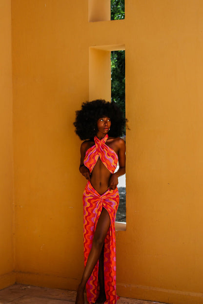 Terra Rossa Skirt &amp; Shawl Set