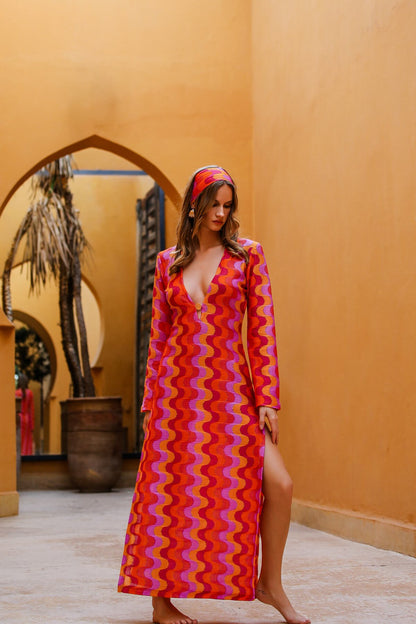 Terra Rossa Long Dress