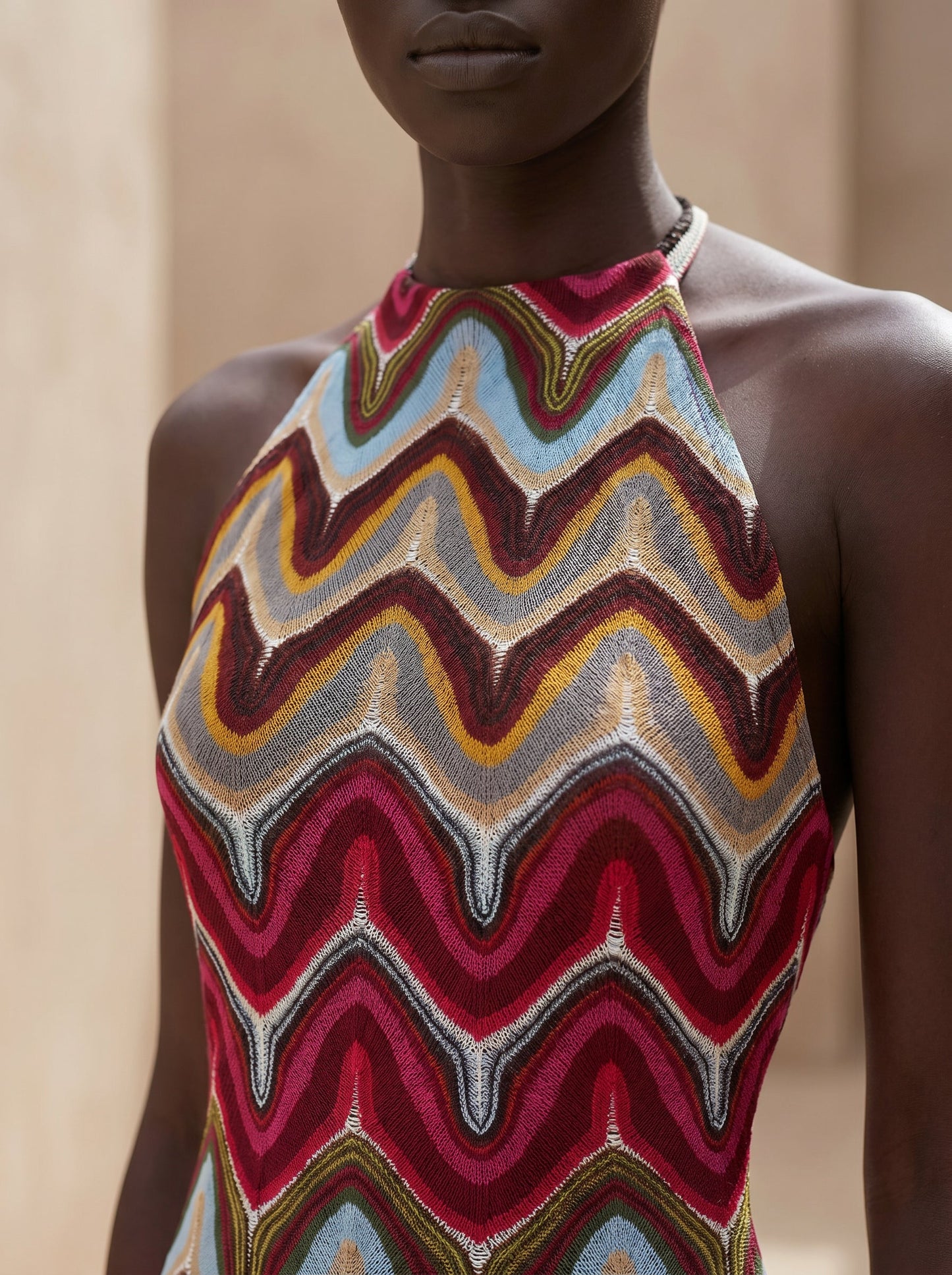 NOMAD HALTER NECK MINI DRESS