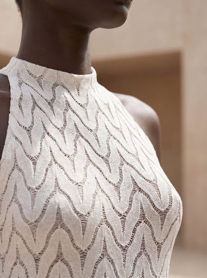 PETRA HALTER-NECK SHORT DRESS
