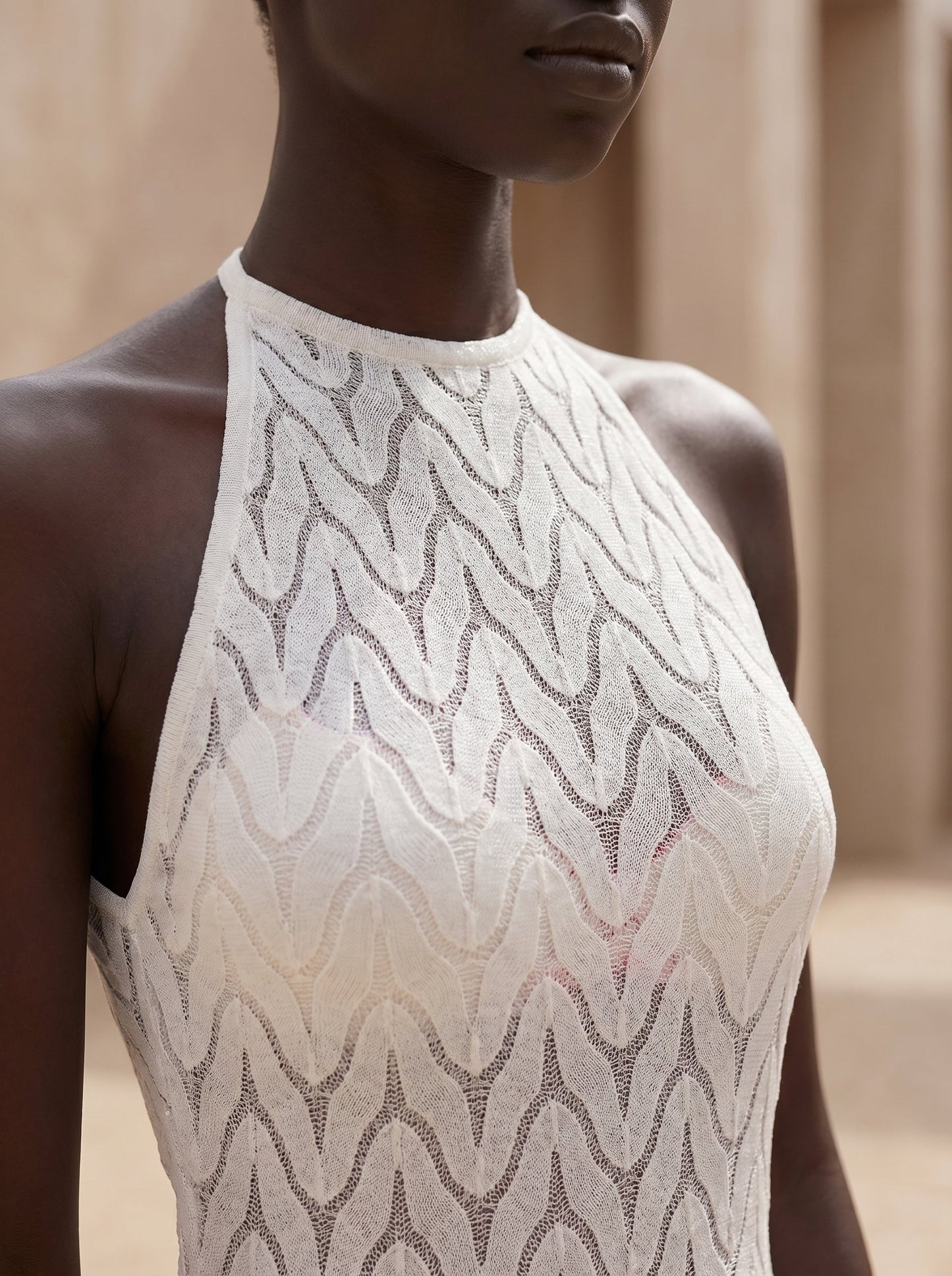PETRA HALTER-NECK SHORT DRESS
