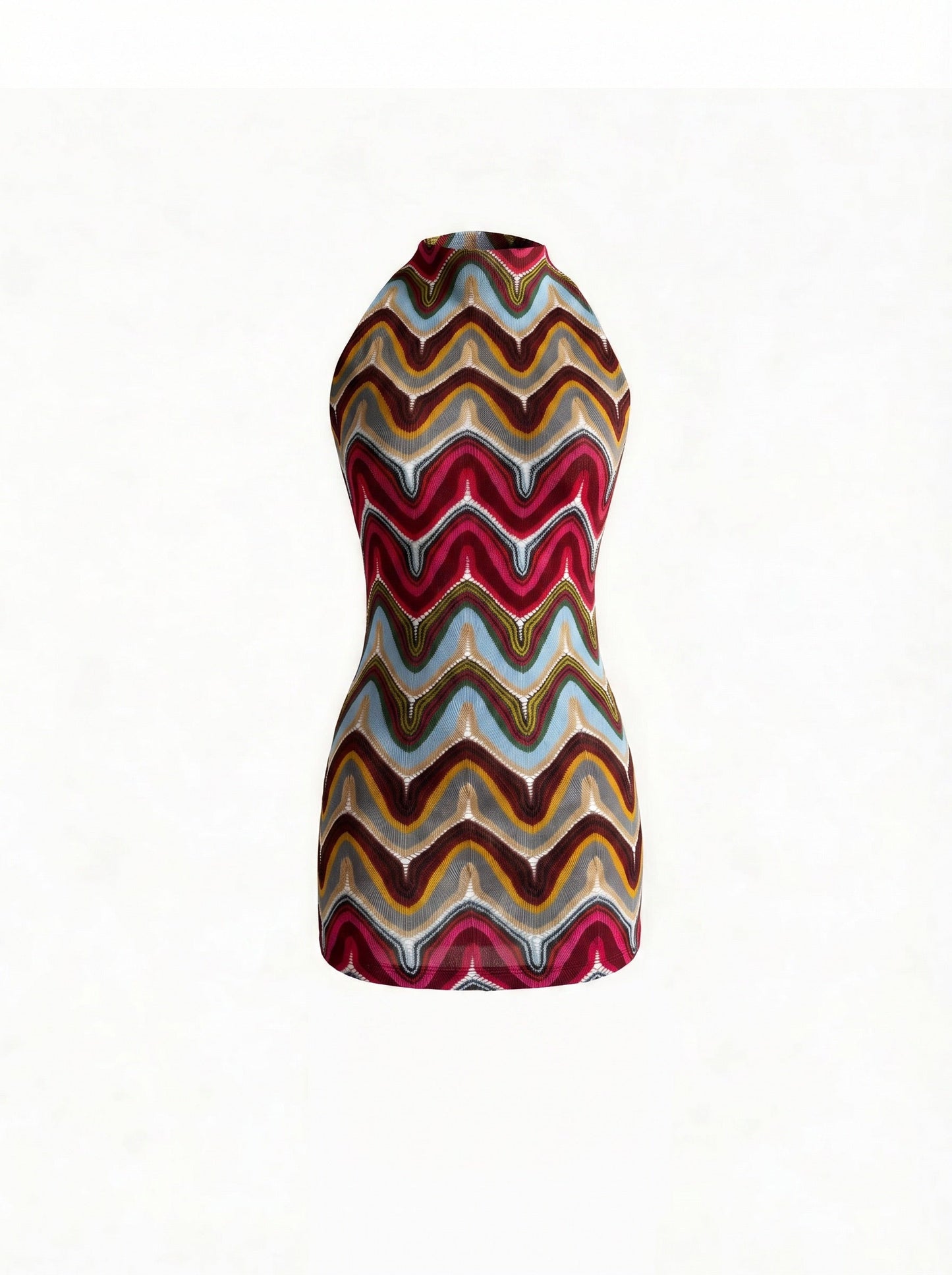 NOMAD HALTER NECK MINI DRESS