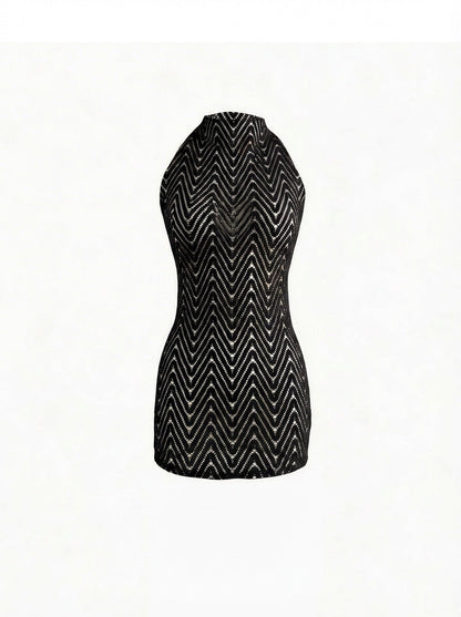 LUXOR KURZES NECKHOLDER-KLEID