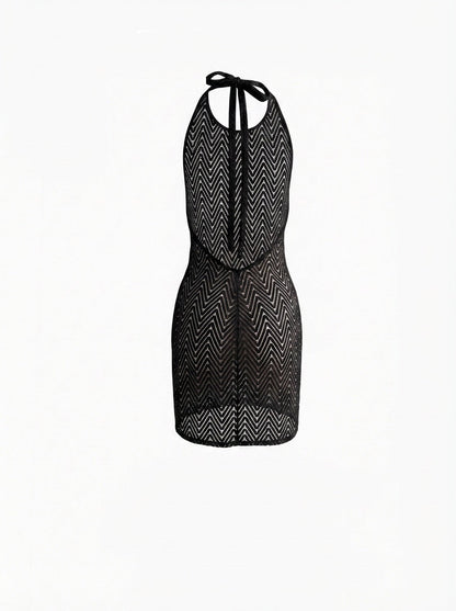 LUXOR KURZES NECKHOLDER-KLEID