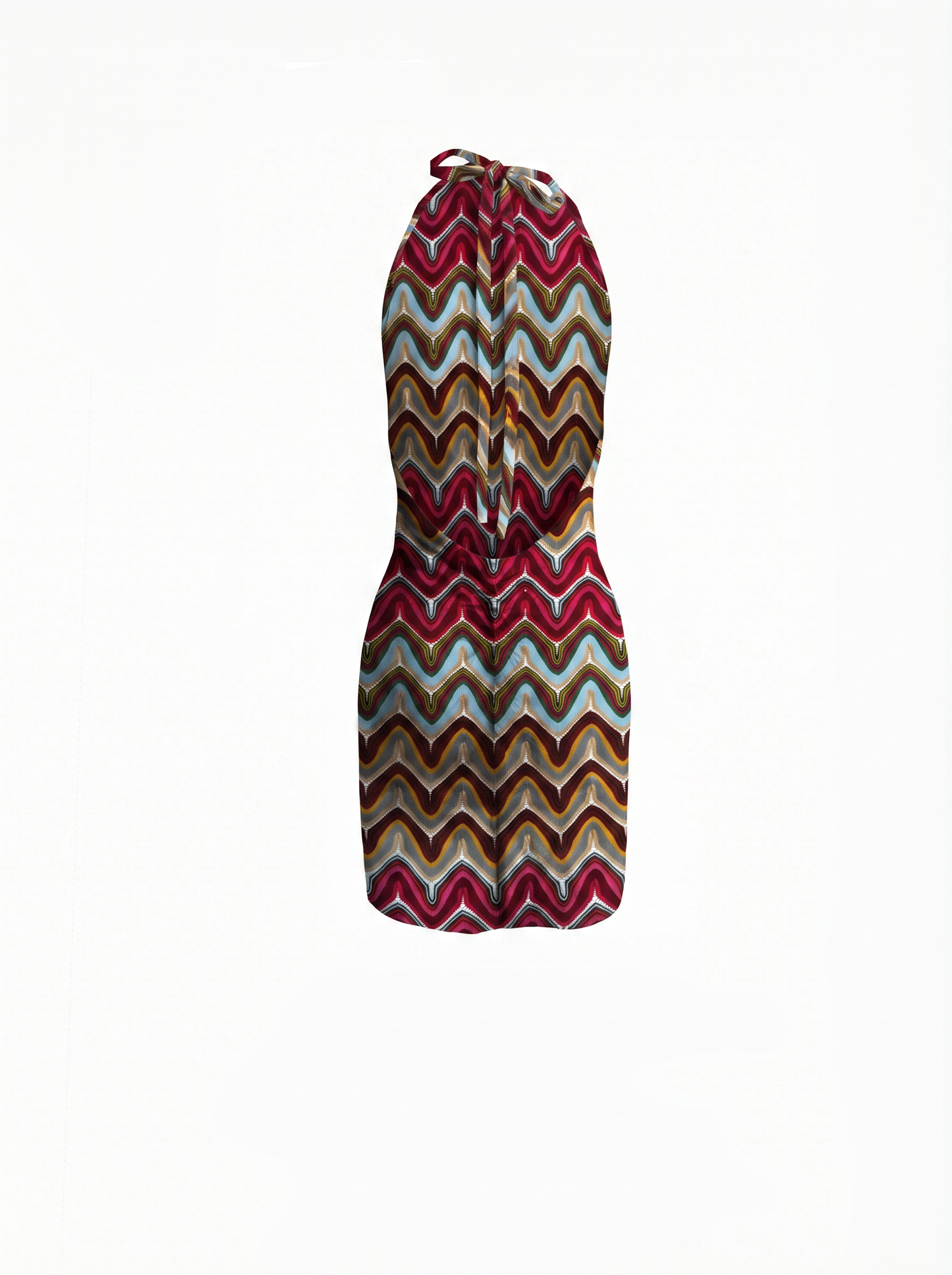 NOMAD HALTER NECK MINI DRESS
