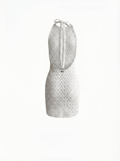 PETRA HALTER-NECK SHORT DRESS