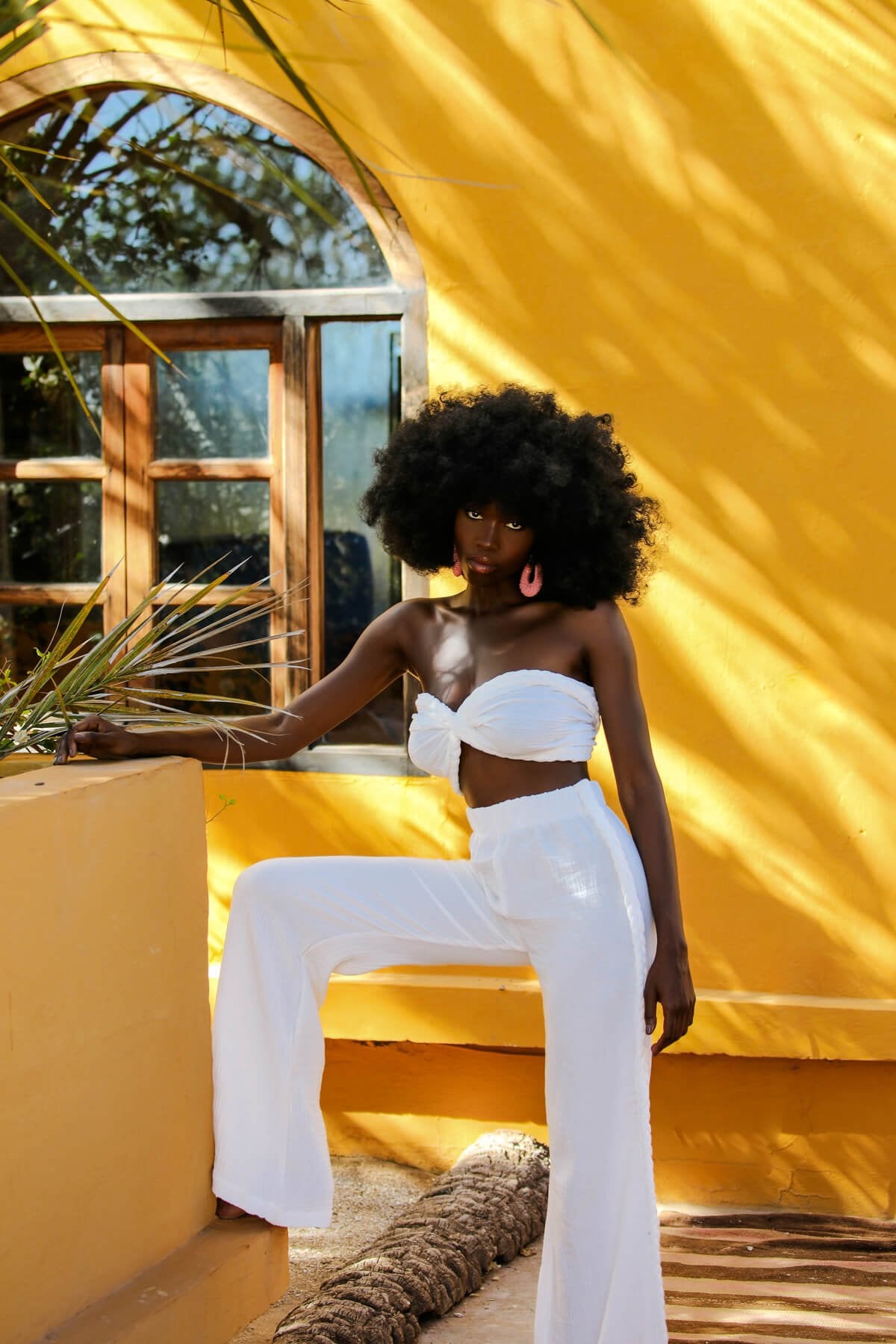 Helen in White Pants